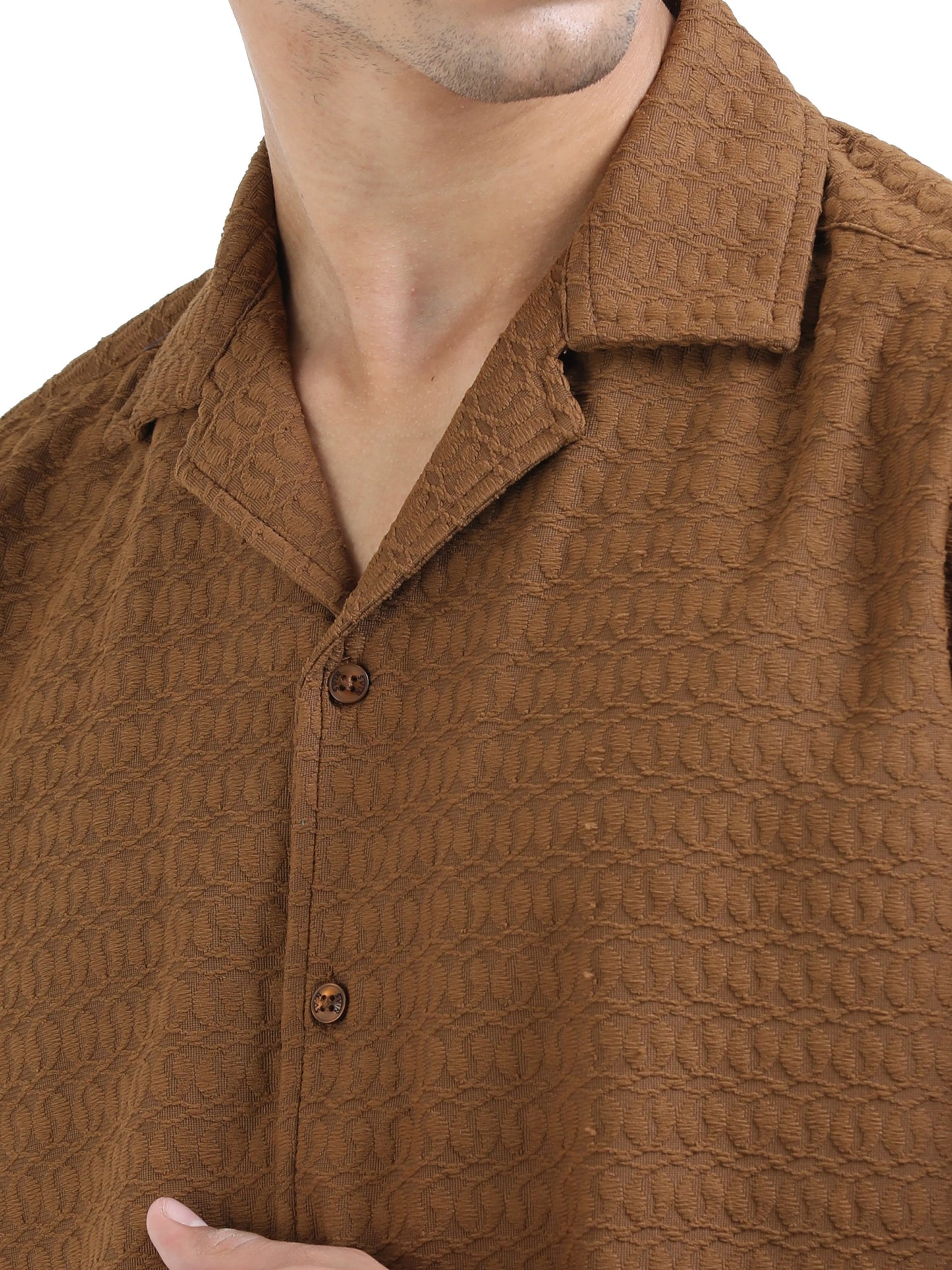 Half sleeve drop shoulder Cotton popcone fabric soft feel