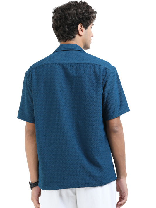 Half sleeve drop shoulder Cotton popcone fabric soft feel