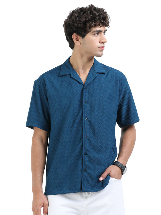 Half sleeve drop shoulder Cotton popcone fabric soft feel