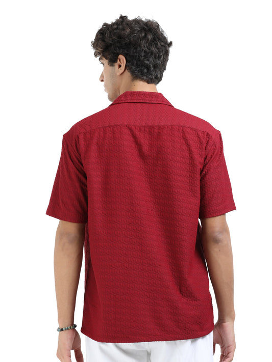 Half sleeve drop shoulder Cotton popcone fabric soft feel